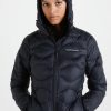 Kvinne Peak Performance Lettdun | W Helium Down Hood Jacket,Sort