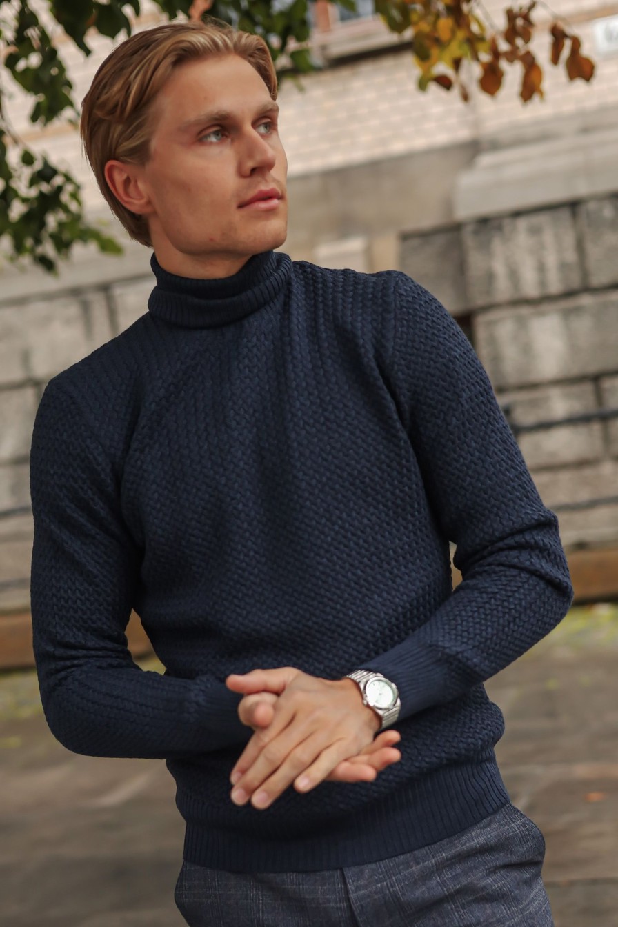 Mann Gran Sasso Gensere | Turtleneck 57157,Bla