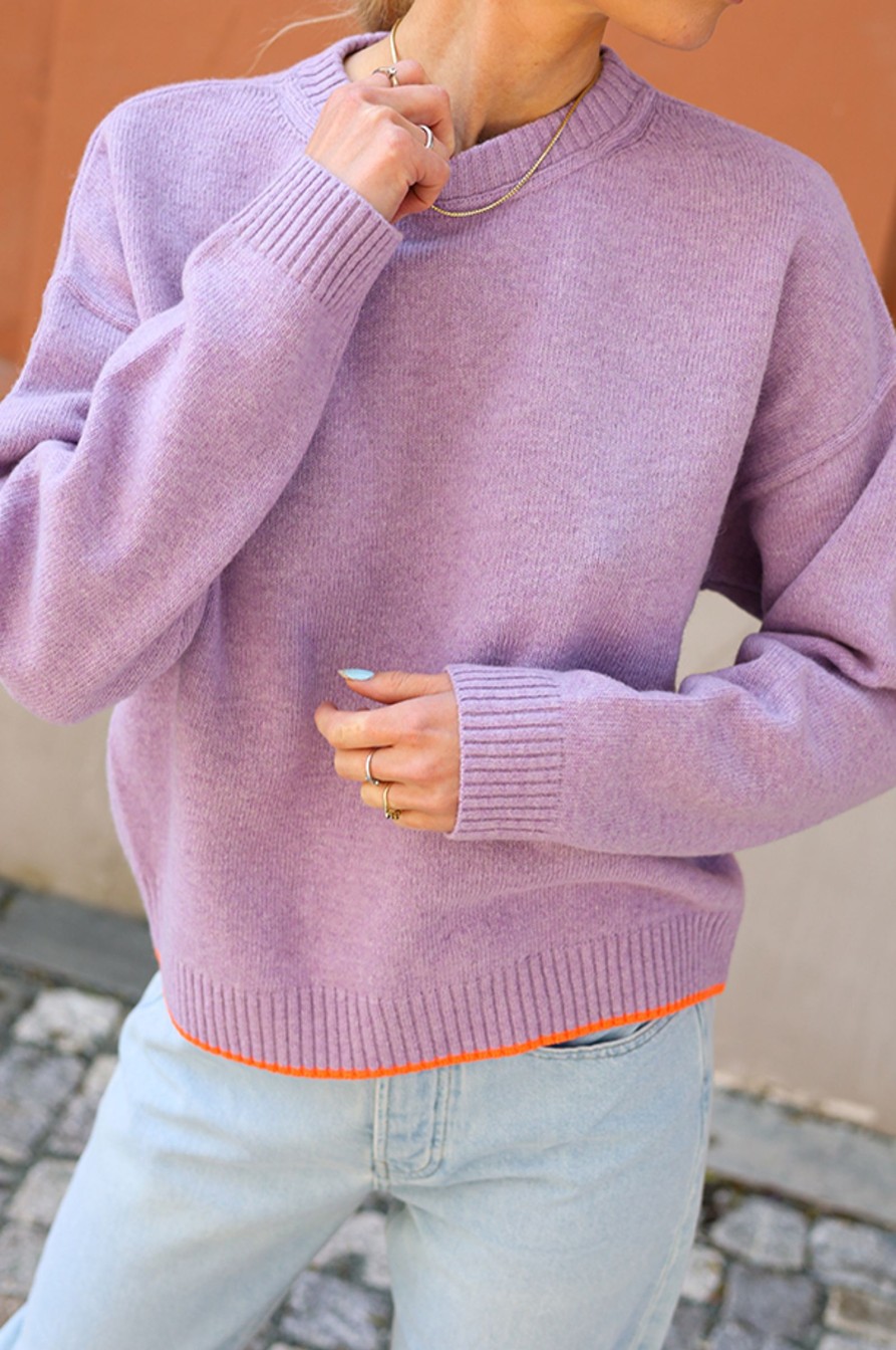 Kvinne Mads Nørgaard Gensere | Tilona Sweater,Pastel Lilac