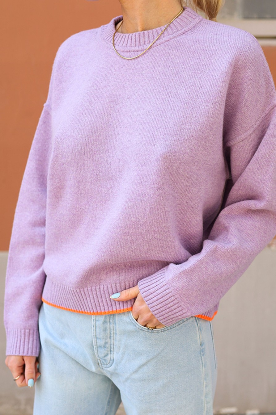 Kvinne Mads Nørgaard Gensere | Tilona Sweater,Pastel Lilac