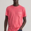 Mann Gant T-Skjorter | Gant Sunfaded T-Shirt,Rosa