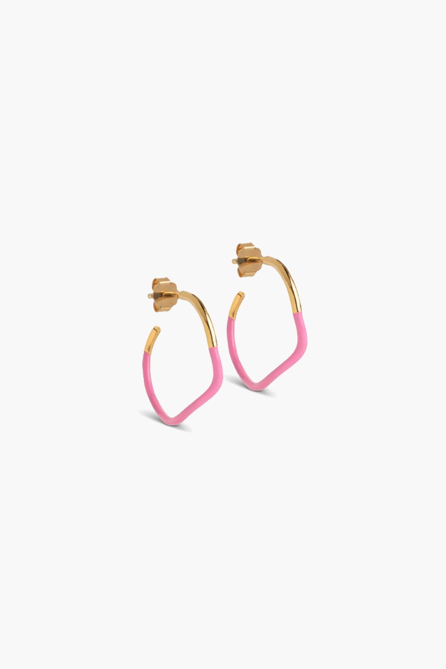 Kvinne ENAMEL Copenhagen Oredobber | Sway Hoops,Pink