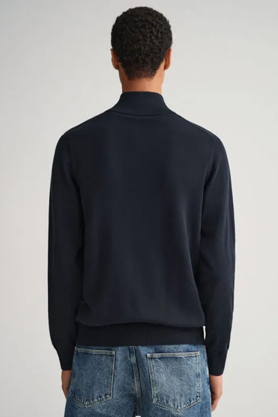 Mann Gant Zip-Gensere | Classic Cotton Half Zip,Mork Bla