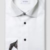 Mann Eton Penskjorter | Contemporary Paisley Effect Signature Twill Shirt,White