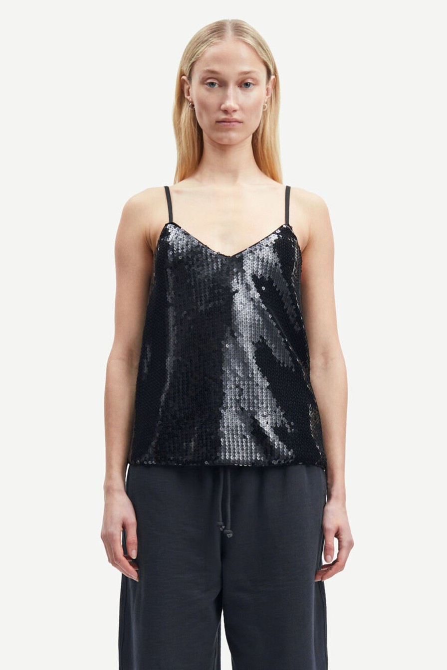 Kvinne Samsøe Samsøe Topper | Sharon Strap Top,Black