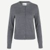 Kvinne Samsøe Samsøe Cardigans | Kleo Cardigan,Dark Grey Mel