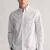 Mann Gant Hverdagsskjorter | Regular Oxford Banker Stripe Shirt,Light Blue