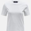 Kvinne Peak Performance T-Skjorter | Original Small Logo Tee,Off White