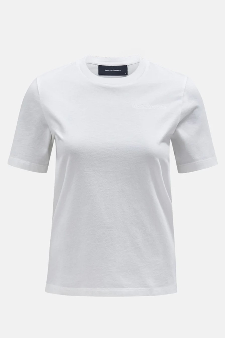 Kvinne Peak Performance T-Skjorter | Original Small Logo Tee,Off White