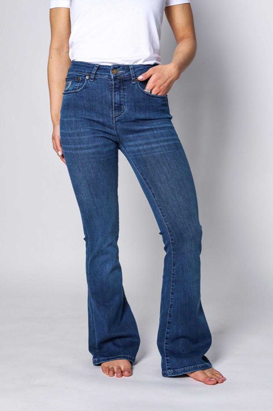 Kvinne Lois Jeans Jeans | Raval-16 Leia Teal,Teal Stone