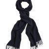 Mann Gant Skjerf Og Torkler | Solid Wool Scarf,Mork Bla