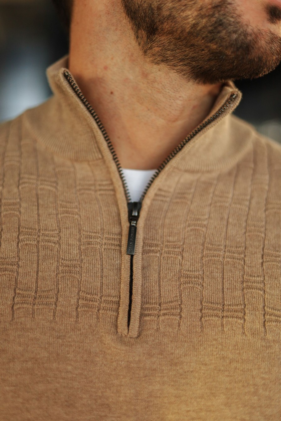 Mann Urban Pioneers Zip-Gensere | Phillis Half-Zip,Oatmeal