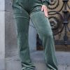 Kvinne Juicy Couture Joggebukser | Del Ray Classic Velour Pant Aw22,Mork Gronn