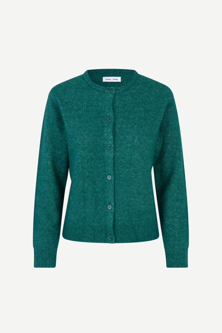 Kvinne Samsøe Samsøe Cardigans | Nor Short Cardigan 7355,Atlantic Deep