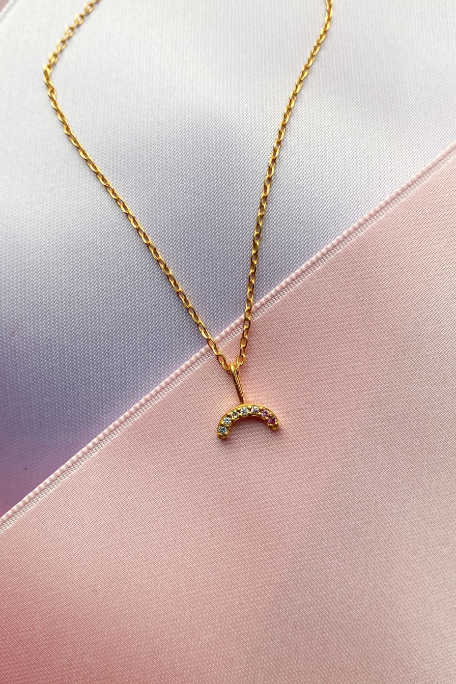 Kvinne ENAMEL Copenhagen Kjeder | Sparkling Rainbow Necklace,Gull