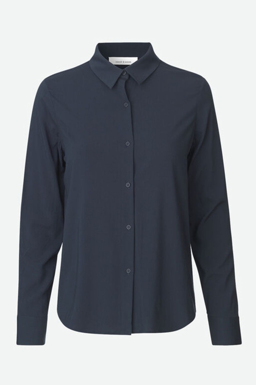 Kvinne Samsøe Samsøe Skjorter | Milly Np Shirt 9942,Dark Sapphire