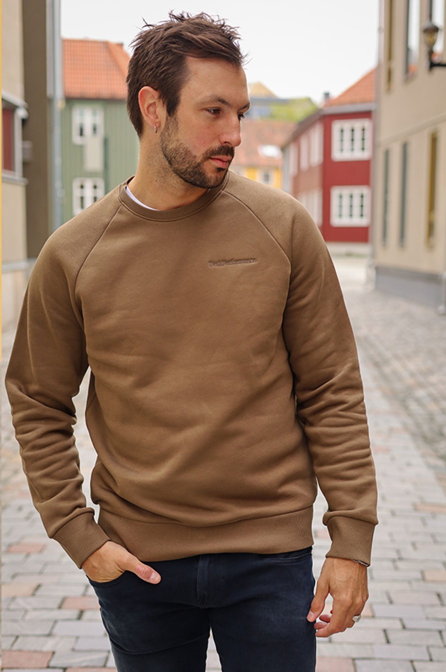 Mann Peak Performance Gensere | Original Small Logo Crew,Woody