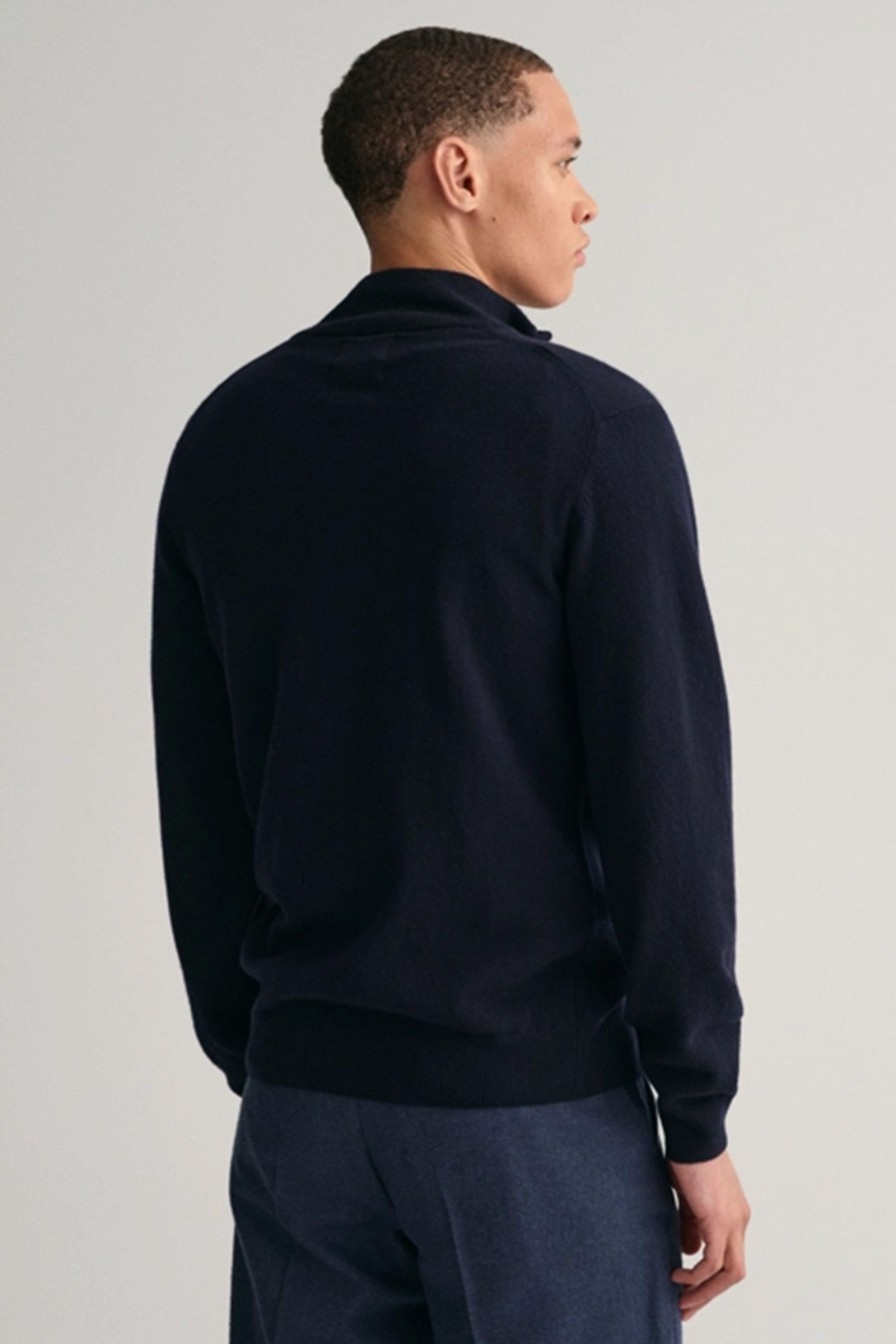 Mann Gant Zip-Gensere | Superfine Lambswool Half Zip,Marine