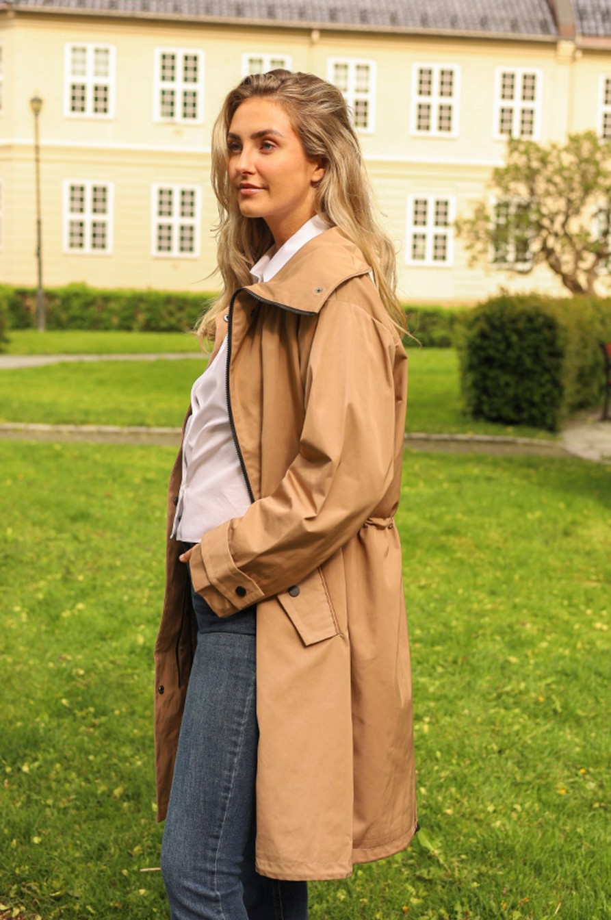 Kvinne InWear Lette Jakker | Olivaiw Zipcoat,Beige