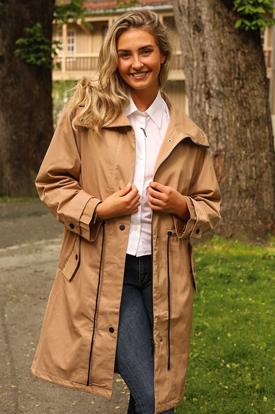 Kvinne InWear Lette Jakker | Olivaiw Zipcoat,Beige