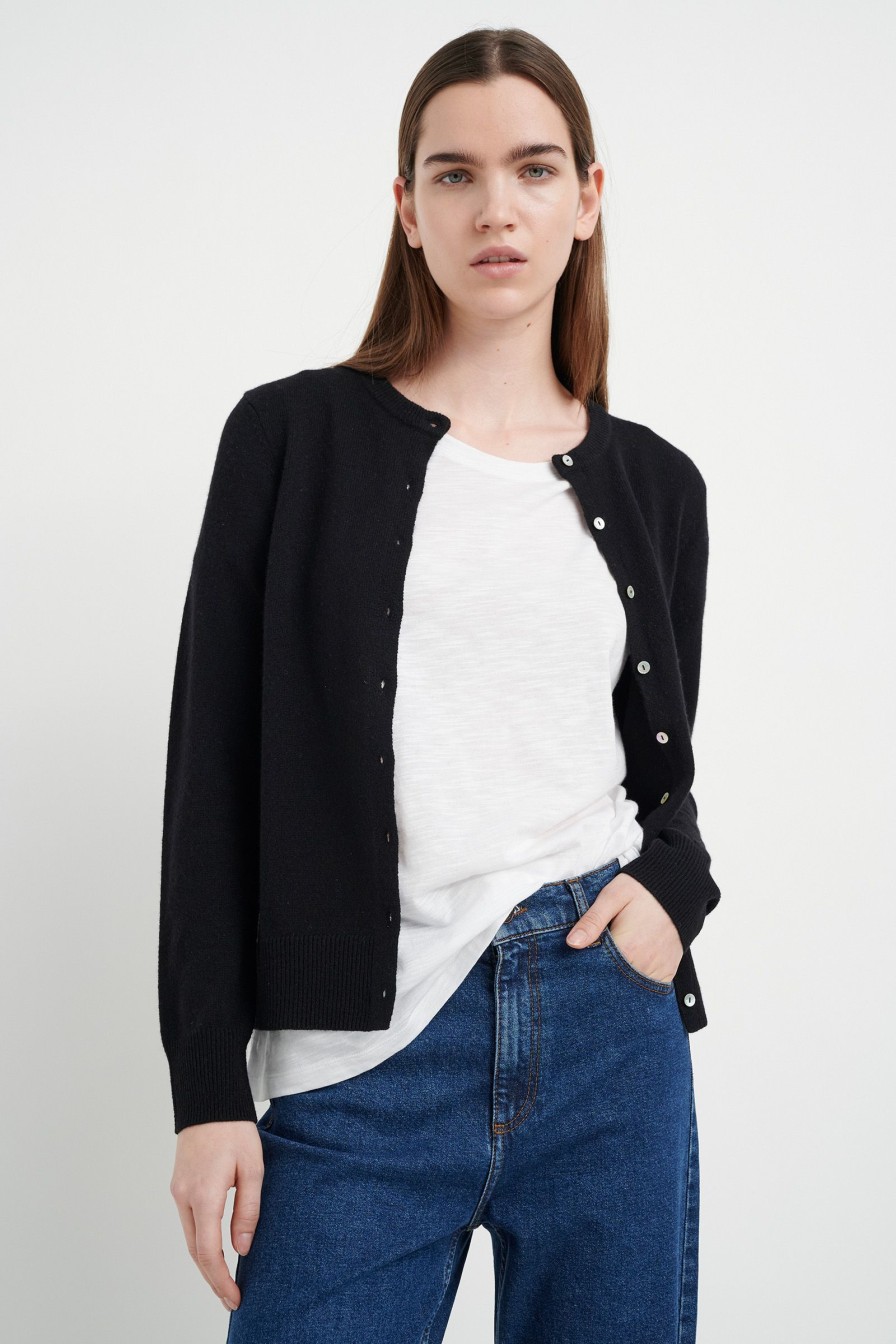 Kvinne InWear Cardigans | Lukkaiw Cardigan,Sort