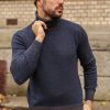 Mann Gran Sasso Gensere | Turtleneck 23115,Mork Bla