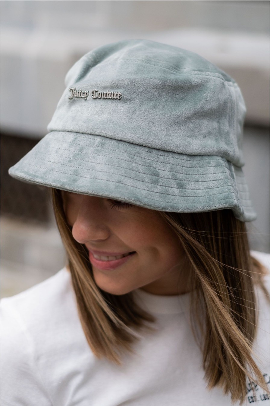 Kvinne Juicy Couture Luer Og Hatter | Ellie Velour Bucket Hat,Lys Gronn