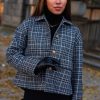 Kvinne Busnel Blazere | Becky Jacket,Grey Melange Check