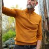 Mann Lacrosse Gensere | Bernie Merino 1/2 Zip,Orange