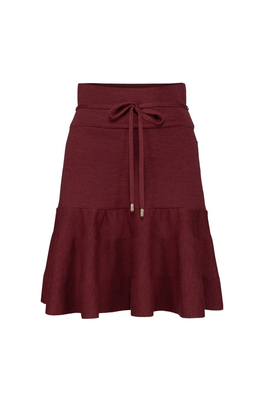 Kvinne Ella&il Skjort | Mali Merino Skirt,Rod