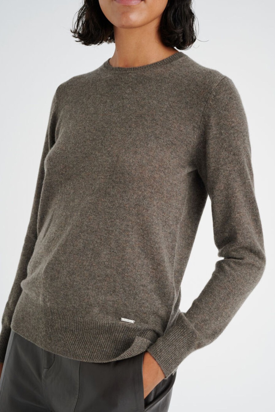 Kvinne InWear Strikkede Gensere | Lukkaiw Crew-Neck,Brun