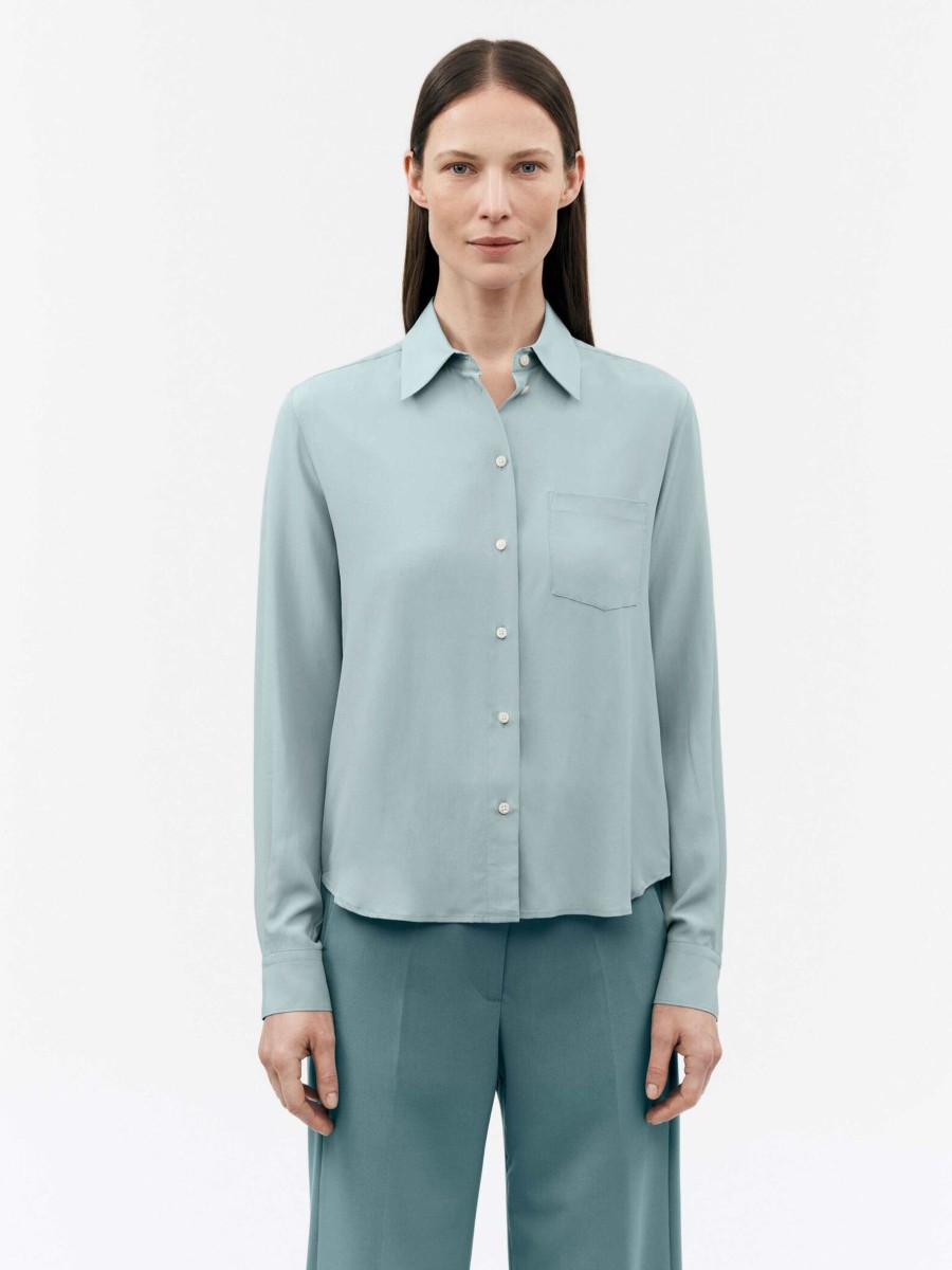 Kvinne Tiger of Sweden Bluser | Celosa Shirt,Dust Blue