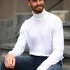 Mann Lacrosse Gensere | Merino Rollneck,Off White