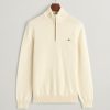 Mann Gant Zip-Gensere | Casual Cotton Half-Zip,Cream