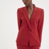 Kvinne InWear Blazere | Zella Iw Classic Short Blazer,True Red